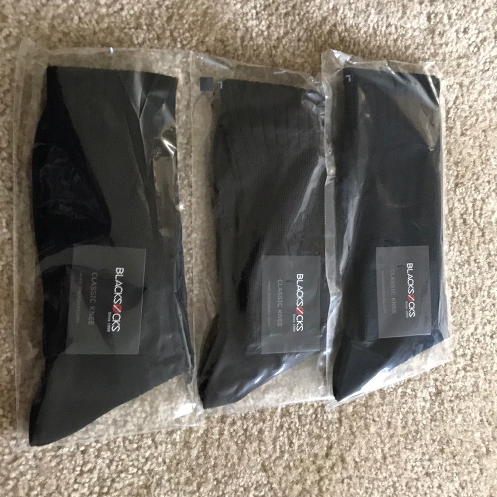 Black knee socks